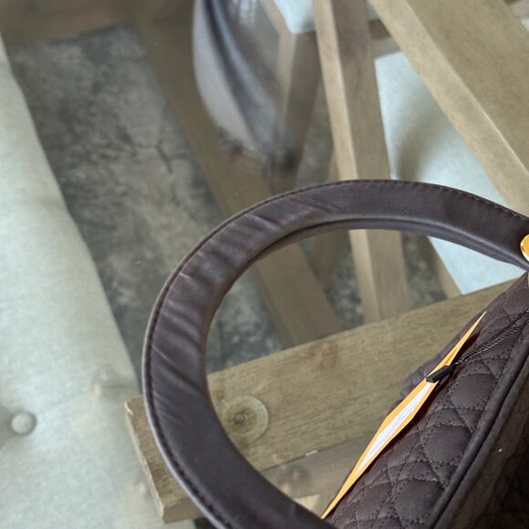 DIOR NYLON Vintage Lady Dior Brown Large - Picture 9 of 16